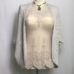 🌻 3/25 🌻 Banana USA Cream Lace Overlay Tank Top